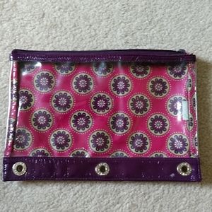 Vera Bradley zippered case for a 3 ring notbook